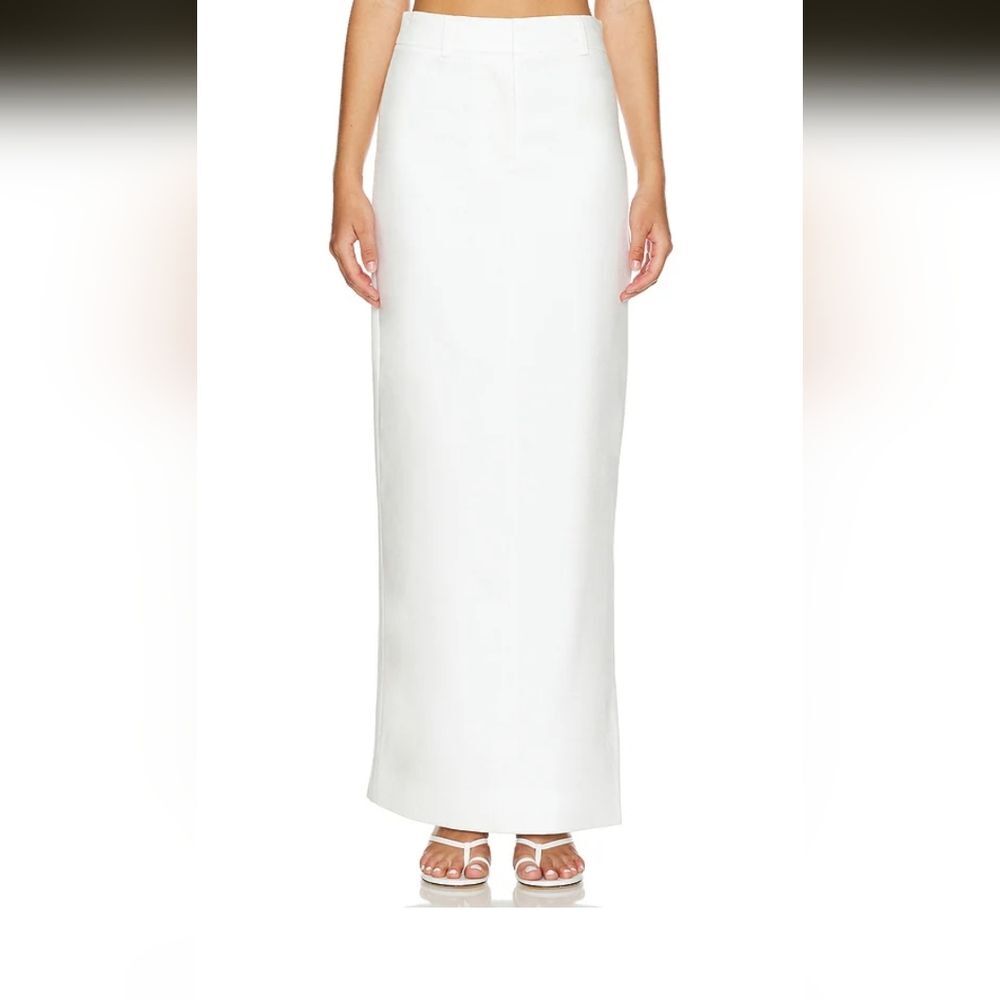Ronny Kobo Koko White Maxi Skirt Size Small